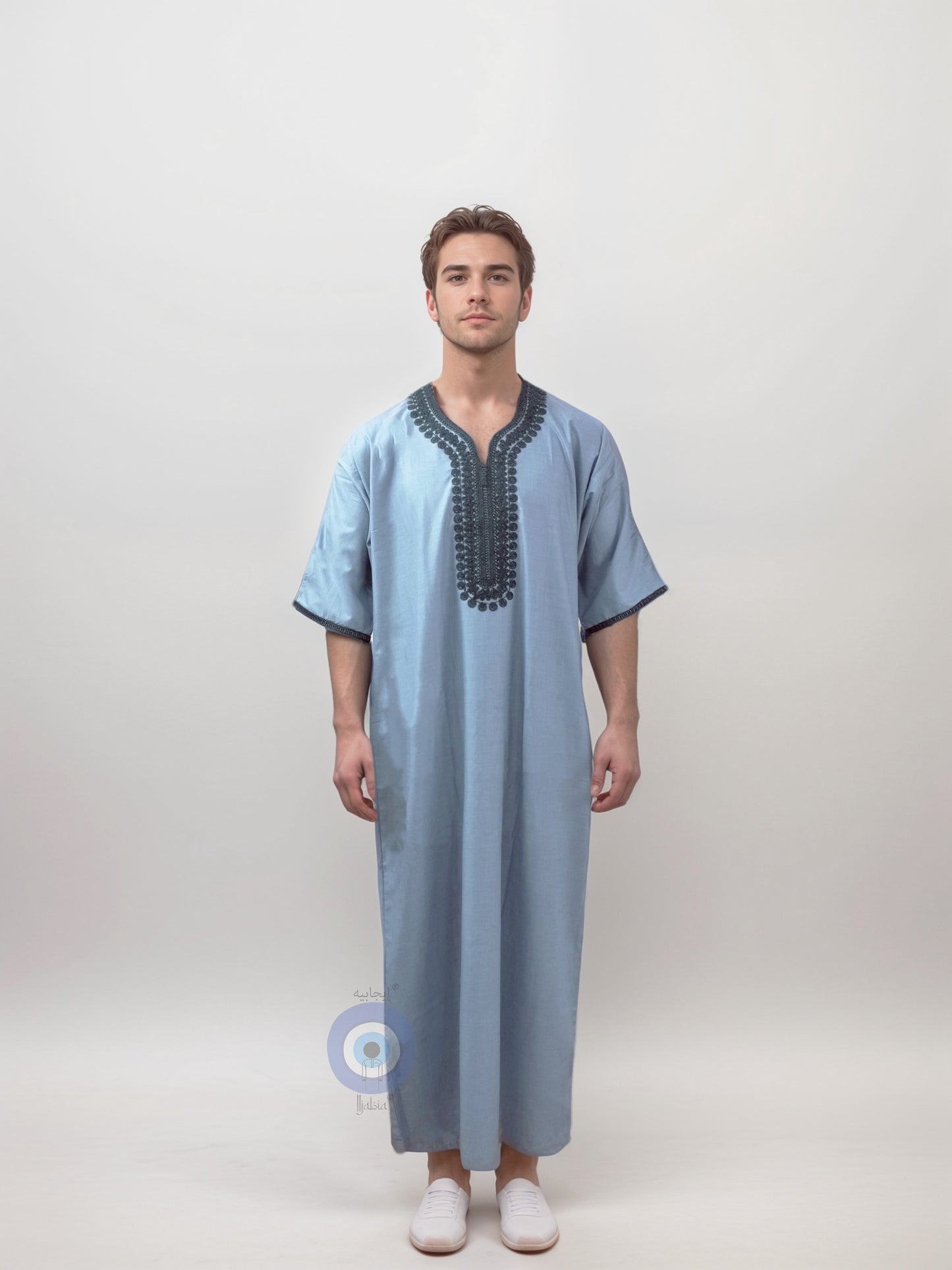 Premium Moroccan Thobe - Mens Jalabiya MJB12 - Polite