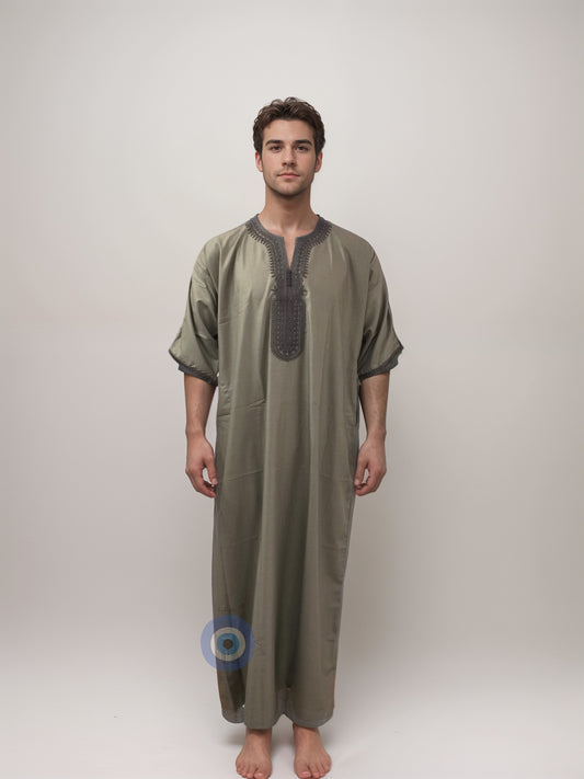 Premium Moroccan Thobe - Mens Jalabiya MJB11 - Loyal