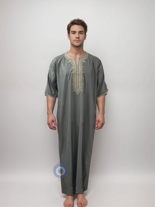 Premium Moroccan Thobe - Mens Jalabiya MJB6 - Energetic